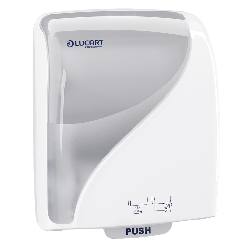 Laikiklis autocut sensorinis Lucart Identity Touch Free White, Baltas