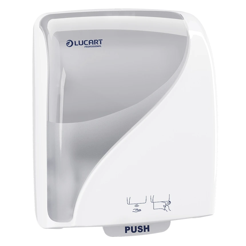 Laikiklis autocut sensorinis Lucart Identity Touch Free White, Baltas