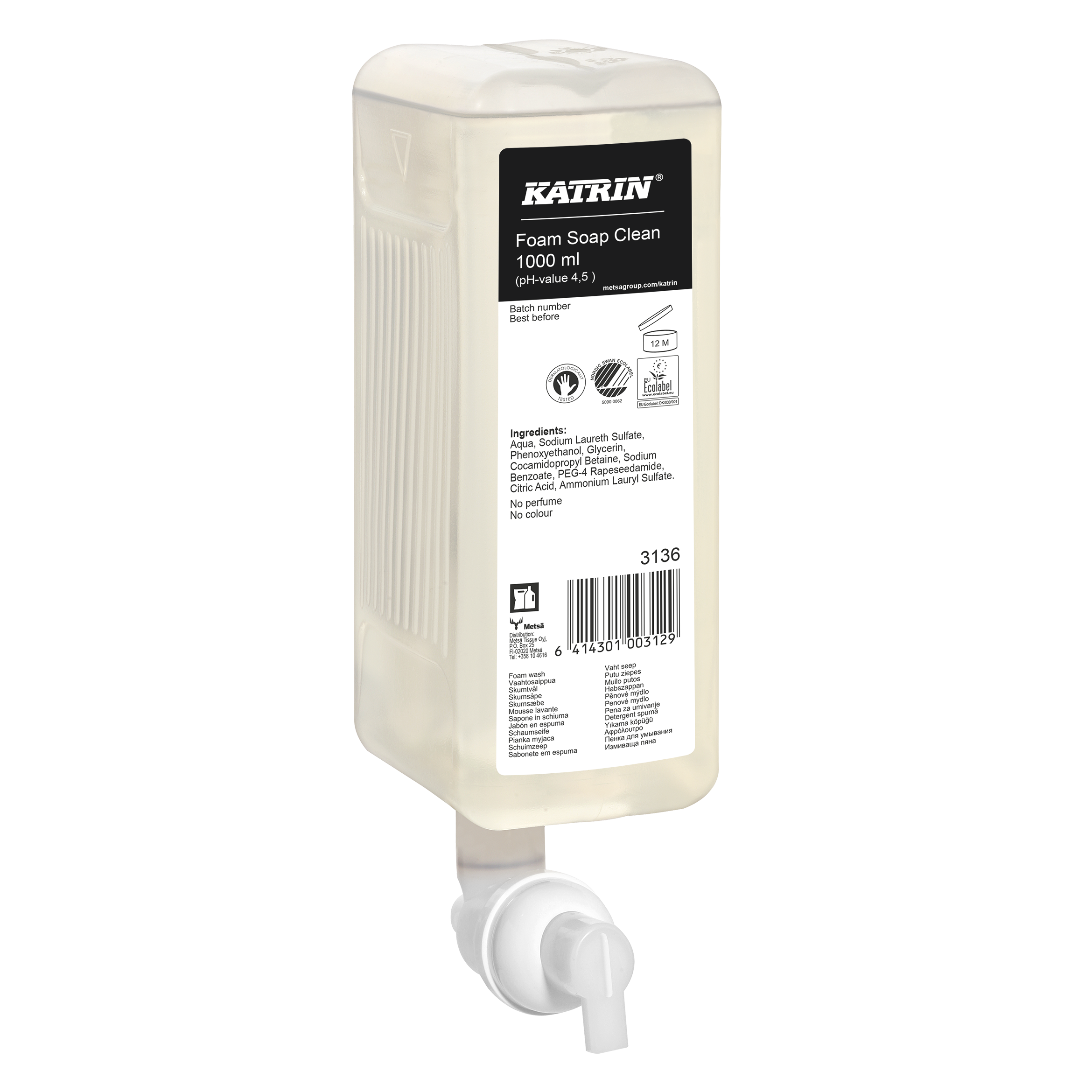 Muilas putomis Katrin Clean Neutral, 1 L