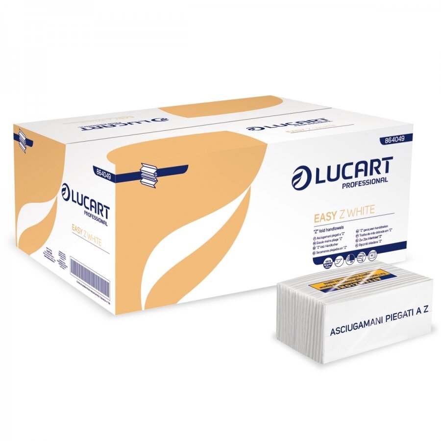 Popierius rankoms lapeliais Lucart Easy Z White